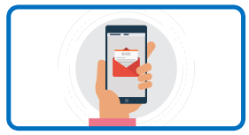 返信メールが届く